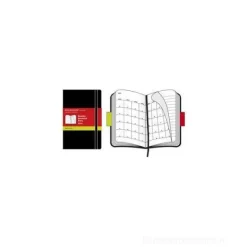 Moleskine pocket monthly. Agenda mensile 2010 copertina morbida nera