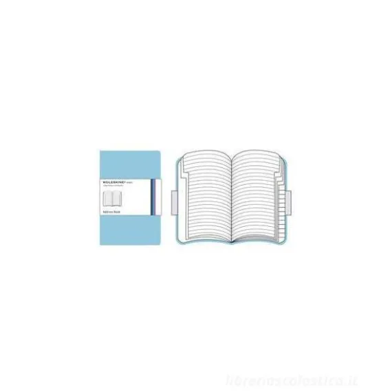Moleskine pocket. Rubrica Volant copertina azzurra