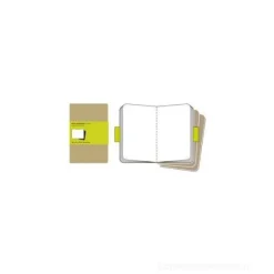 Moleskine pocket. Set 3 quadernetti a pagine bianche copertina kraft