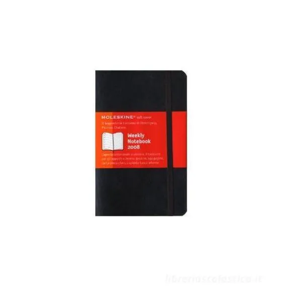 Moleskine pocket weekly. Agenda-taccuino settimanale 2008 copertina morbida