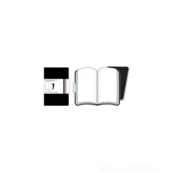 Moleskine. Set 2 taccuini Volant a pagine bianche copertina nera