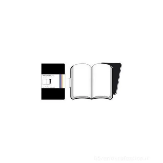 Moleskine. Set 2 taccuini Volant a pagine bianche copertina nera