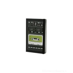 Moleskine taccuino a pagine bianche pocket. Audio Cassette verde. Limited edition.