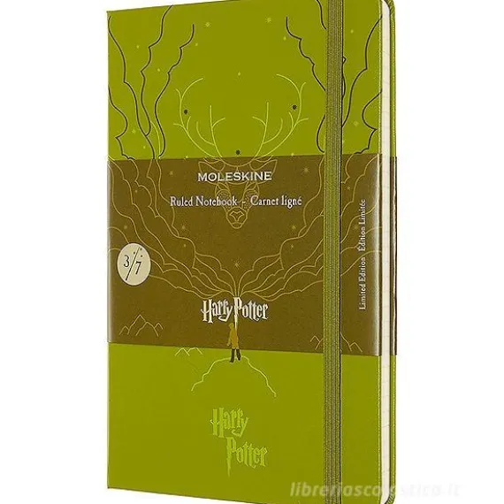 Moleskine - Taccuino a righe Harry Potter verde - Large copertina rigida