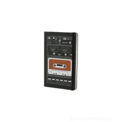Moleskine taccuino a righe large. Audio Cassette rosso. Limited edition.