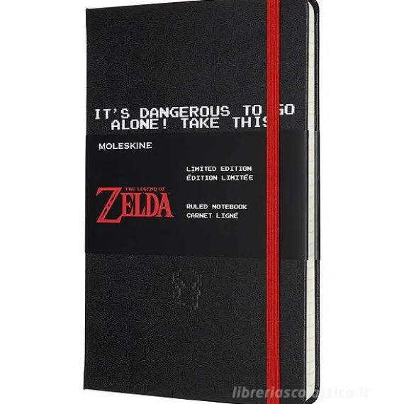 Moleskine - Taccuino a righe The Legend of Zelda nero - Large copertina rigida
