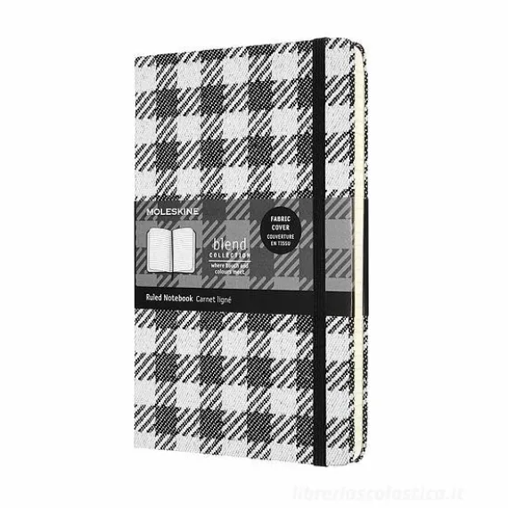 Moleskine - Taccuino Blend Collection a righe Check Pattern - Large copertina rigida