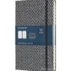 Moleskine - Taccuino Blend Limited Collection a righe nero - Large copertina rigida in tessuto
