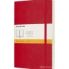 Moleskine - Taccuino Classic a righe rosso scarlatto - Large copertina morbida