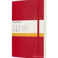 Moleskine - Taccuino Classic a righe rosso scarlatto - Large copertina morbida