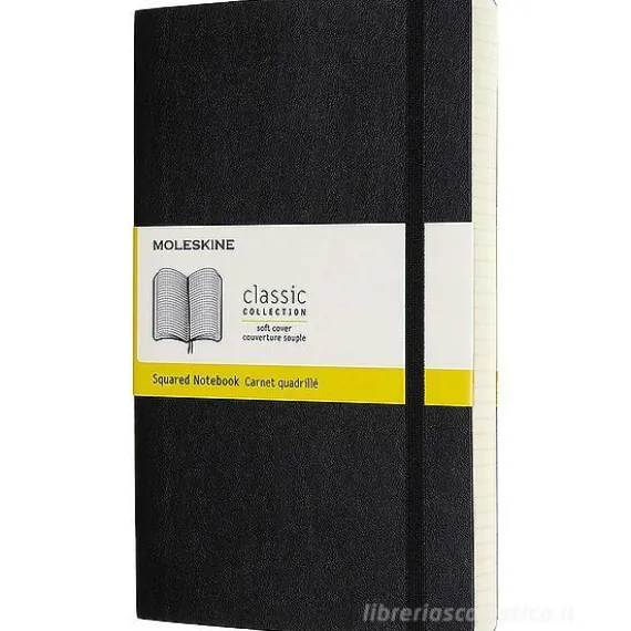 Moleskine - Taccuino Classic a quadri nero - Large copertina morbida