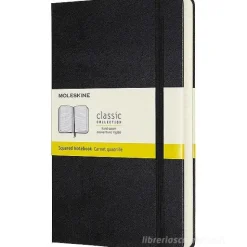 Moleskine - Taccuino Classic a quadri nero - Large copertina rigida