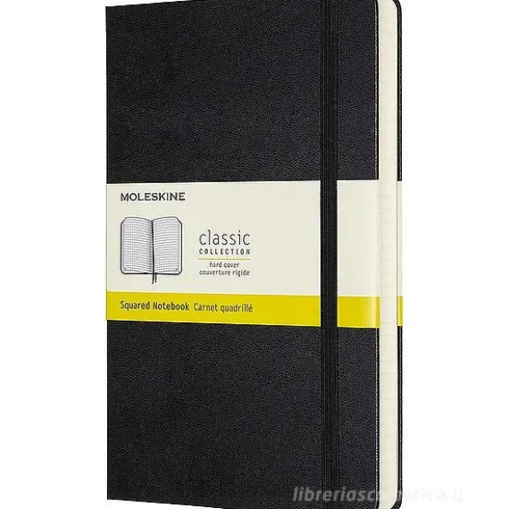 Moleskine - Taccuino Classic a quadri nero - Large copertina rigida