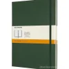 Moleskine - Taccuino Classic a righe verde - Extra Large copertina rigida
