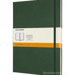 Moleskine - Taccuino Classic a righe verde - Extra Large copertina rigida