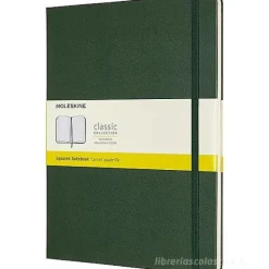 Moleskine - Taccuino Classic a quadri verde - Extra Large copertina rigida