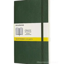Moleskine - Taccuino Classic a quadri verde - Large copertina morbida