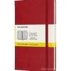 Moleskine - Taccuino Classic a quadri rosso - Medium copertina rigida