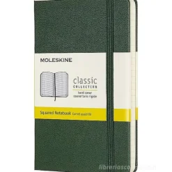 Moleskine - Taccuino Classic a quadri verde - Pocket copertina rigida