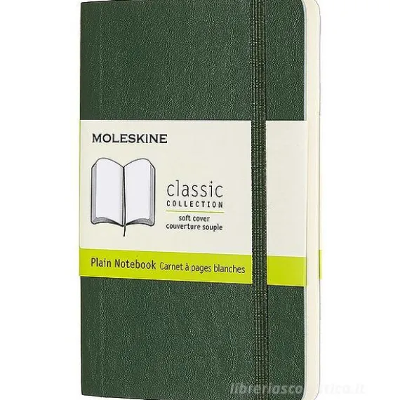 Moleskine - Taccuino Classic pagine bianche verde - Pocket copertina morbida