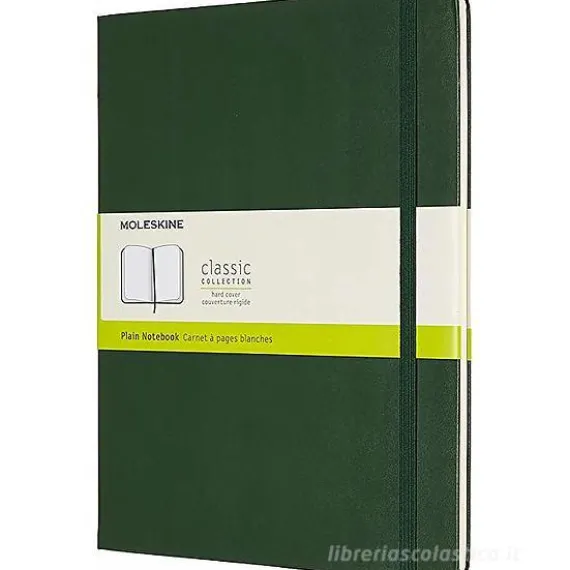 Moleskine - Taccuino Classic pagine bianche verde - Extra Large copertina rigida