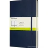 Moleskine - Taccuino Classic pagine bianche blu zaffiro - Large copertina rigida