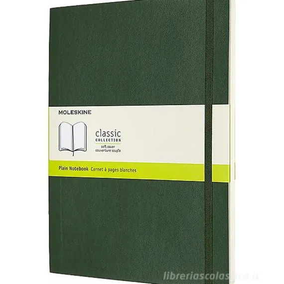 Moleskine - Taccuino Classic pagine bianche verde - Extra Large copertina morbida