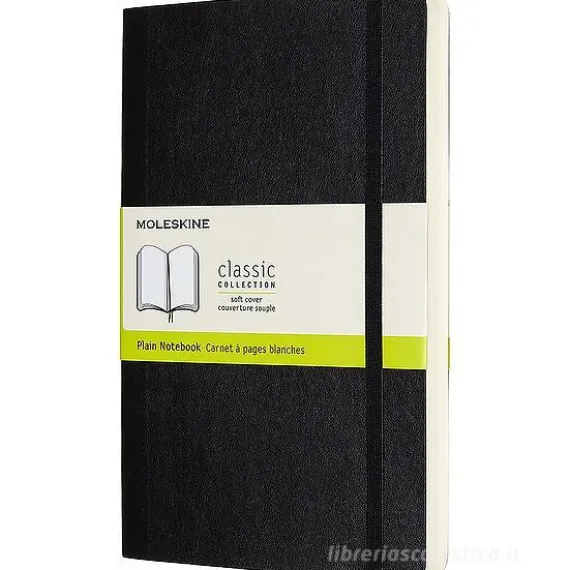 Moleskine - Taccuino Classic pagine bianche nero - Large copertina morbida