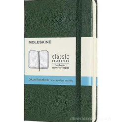 Moleskine - Taccuino Classic pagine bianche verde - Pocket copertina rigida