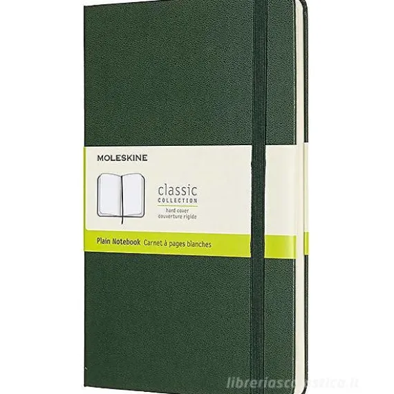 Moleskine - Taccuino Classic pagine bianche verde - Large copertina rigida