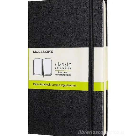 Moleskine - Taccuino Classic pagine bianche nero - Medium copertina rigida