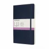 Moleskine - Taccuino Classic pagine bianche e a righe blu zaffiro - Large copertina morbida