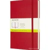 Moleskine - Taccuino Classic pagine bianche rosso scarlatto - Large copertina rigida