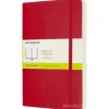 Moleskine - Taccuino Classic pagine bianche rosso scarlatto - Large copertina morbida