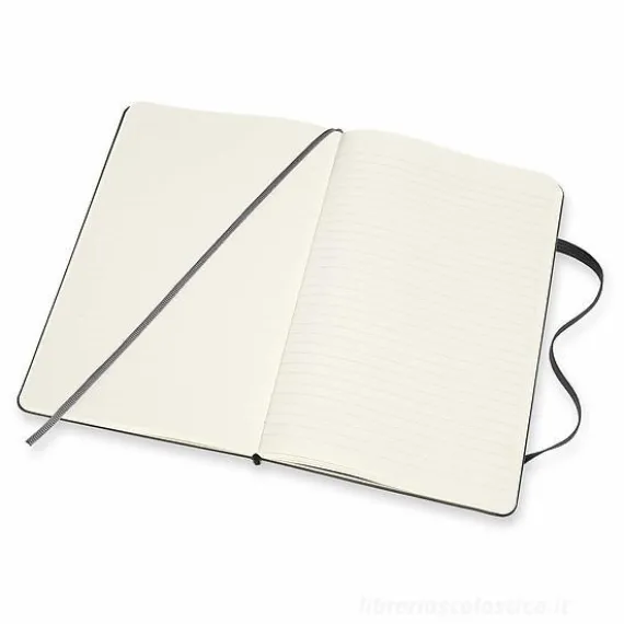 Moleskine - Taccuino Classic pagine bianche e a righe nero - Large copertina rigida