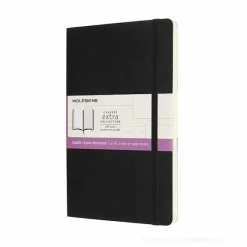 Moleskine - Taccuino Classic pagine bianche e a righe nero - Large copertina morbida