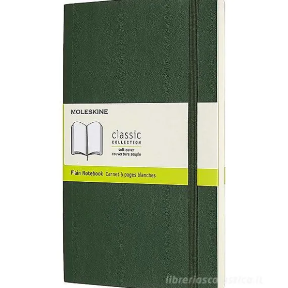 Moleskine - Taccuino Classic pagine bianche verde - Large copertina morbida