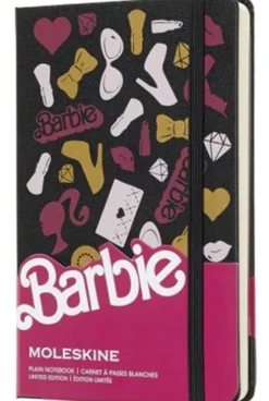 Moleskine taccuino con copertina rigida a pagine bianche pocket. Barbie accessori. Limited edition.