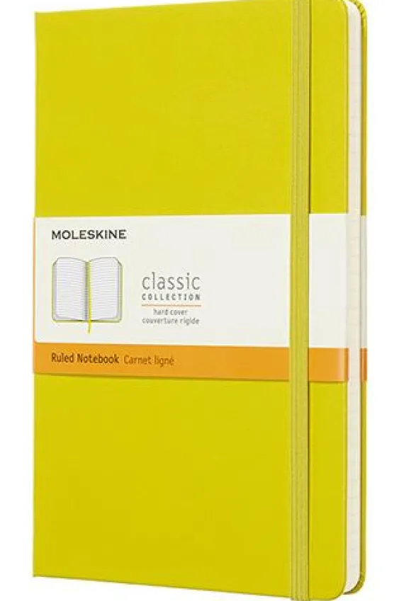 Moleskine taccuino con copertina rigida a righe large giallo