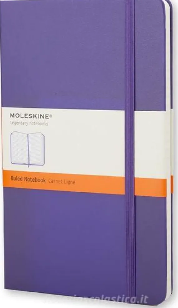 Moleskine taccuino large a righe copertina rigida viola