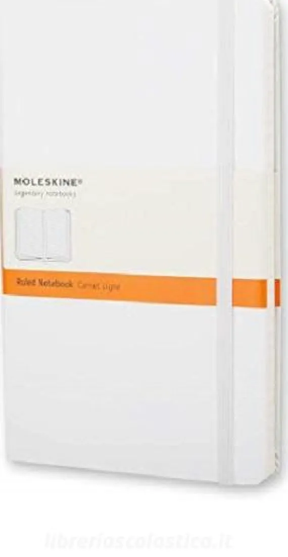 Moleskine taccuino large a righe copertina rigida bianca