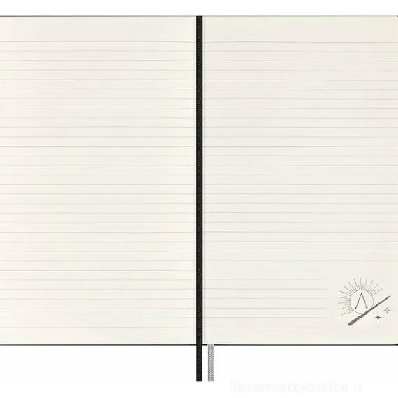Moleskine - Taccuino Limited Edition Incantesimi Harry Potter Lumos a righe - Large copertina rigida fosforescente