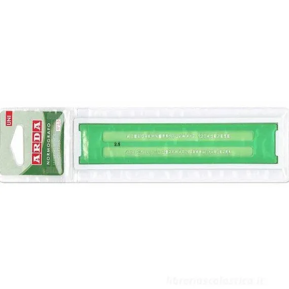 Normografo altezza caratteri 2,5 mm