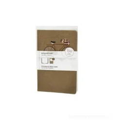 Ornament Note Card. Large. Snowy bicycle