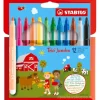 Pen 68 brush trio jumbo da 12