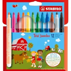 Pen 68 brush trio jumbo da 12