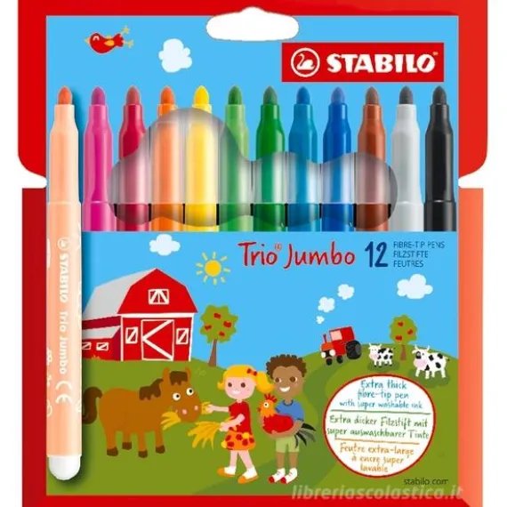 Pen 68 brush trio jumbo da 12