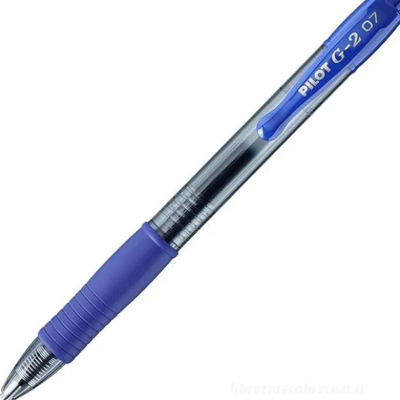 Penna a gel G-2 punta fine 0,7mm blu