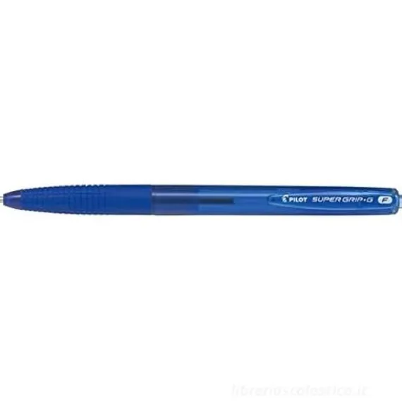 Penna a scatto Super grip g punta fine 0,7mm blu