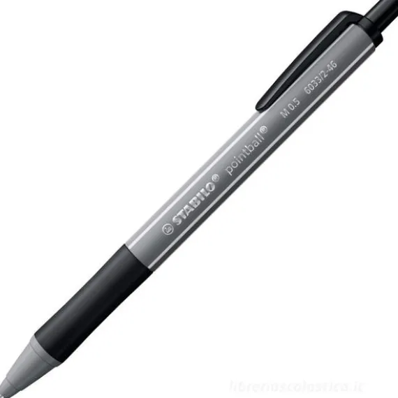 Penna a sfera a scatto Pointball Coloful grigio scuro
